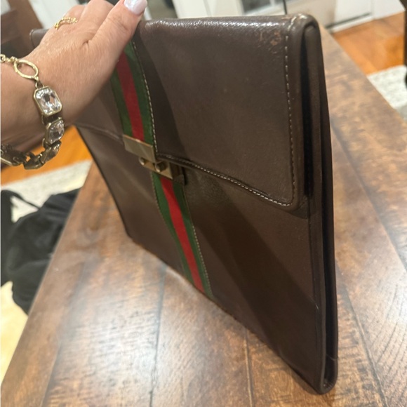 Gucci Brown Leather Men's Bag - Picture 6 of 10